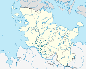 Karte von Itzehoe mit Markierungen für die einzelnen Unterstützenden