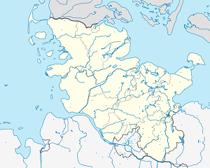 Карта на Любек с маркери за всеки поддръжник