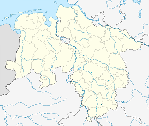 Mapa města Zemský okres Northeim se značkami pro každého podporovatele 