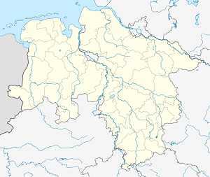 Mapa mesta Neu Wulmstorf so značkami pre jednotlivých podporovateľov