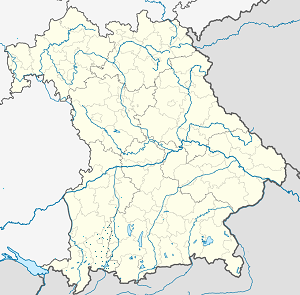 Karte von Landkreis Ostallgäu mit Markierungen für die einzelnen Unterstützenden