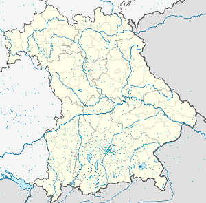 Latvijas karte Landkreis Weilheim-Schongau ar atzīmēm katram atbalstītājam 