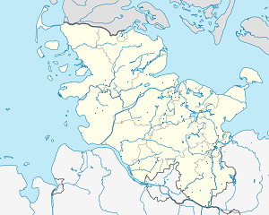 Karte von Schleswig-Holstein mit Markierungen für die einzelnen Unterstützenden