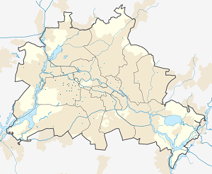 Karte von Charlottenburg-Wilmersdorf mit Markierungen für die einzelnen Unterstützenden