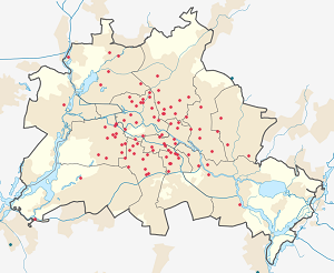 Karte von Berlin mit Markierungen für die einzelnen Unterstützenden