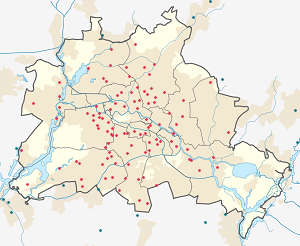 Latvijas karte Berlīne ar atzīmēm katram atbalstītājam 