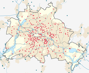 Mapa Berlin ze znacznikami dla każdego kibica