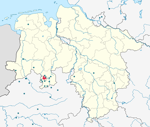 Karte von Osnabrück mit Markierungen für die einzelnen Unterstützenden