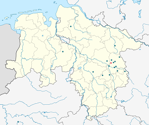 Mapa mesta Ummern so značkami pre jednotlivých podporovateľov