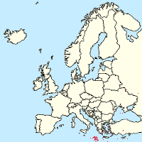 Mapa města Evropská unie se značkami pro každého podporovatele 