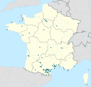 Map of Aude with markings for the individual supporters
