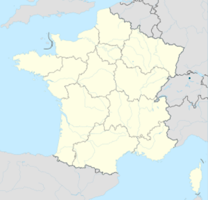 Map of Évian-les-Bains with markings for the individual supporters
