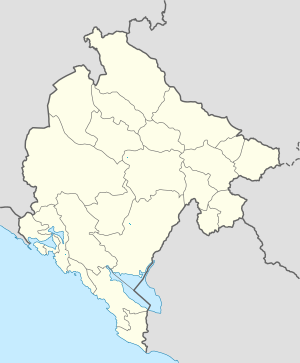 Karte von Montenegro mit Markierungen für die einzelnen Unterstützenden