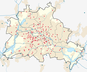 Biresyel destekçiler için işaretli Berlin haritası