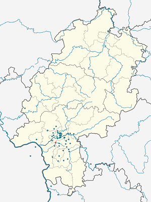 Karte von Neu-Isenburg mit Markierungen für die einzelnen Unterstützenden