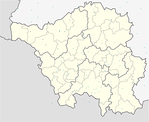 Harta e Landkreis Merzig-Wadern me shenja për mbështetësit individual 