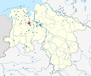 Mapa Oldenburg ze znacznikami dla każdego kibica