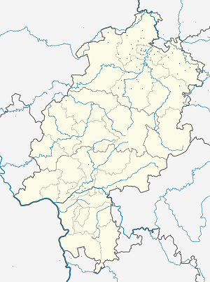 Mappa di Distretto governativo di Kassel con ogni sostenitore 