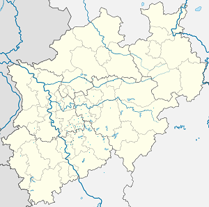 Map of Rhein-Berg District with markings for the individual supporters