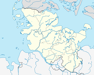Kort over Sylt med tags til hver supporter 