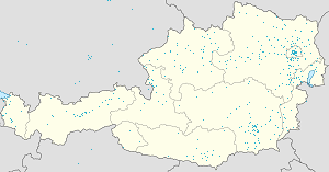 Austrija žemėlapis su individualių rėmėjų žymėjimais