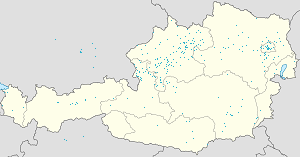 Kaart van Bad Ischl met markeringen voor elke ondertekenaar