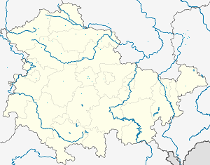 Mapa de Sondershausen com marcações de cada apoiante