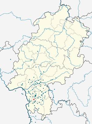 Pfungstadt žemėlapis su individualių rėmėjų žymėjimais