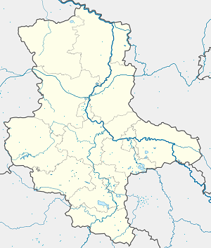Mapa de Distrito de Mansfeld-Südharz con etiquetas para cada partidario.