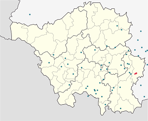Karte von Homburg mit Markierungen für die einzelnen Unterstützenden