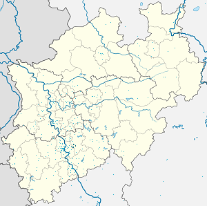 Mapa města Bergisch Gladbach se značkami pro každého podporovatele 