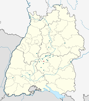 Karte von Bodelshausen mit Markierungen für die einzelnen Unterstützenden