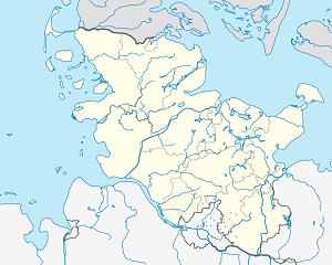 Latvijas karte Barsbüttel ar atzīmēm katram atbalstītājam 