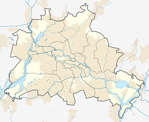 Mapa de Steglitz-Zehlendorf com marcações de cada apoiante