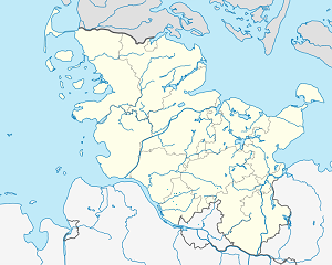 Karta mjesta Bokholt-Hanredder s oznakama za svakog pristalicu
