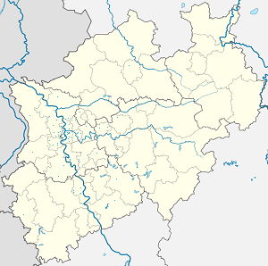 Mapa Rheinhausen ze znacznikami dla każdego kibica