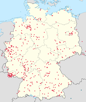Vokietija žemėlapis su individualių rėmėjų žymėjimais