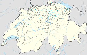 Karta mjesta Zürich s oznakama za svakog pristalicu