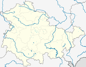 Karte von Verwaltungsgemeinschaft Straußfurt mit Markierungen für die einzelnen Unterstützenden