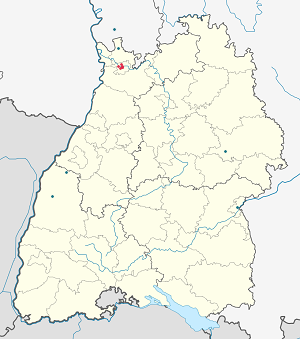 Mapa Heidelberg z oznaczeniami poszczególnych kibiców