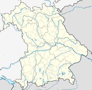Map of Bavaria with markings for the individual supporters