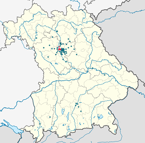 Harta e Fürth me shenja për mbështetësit individual 