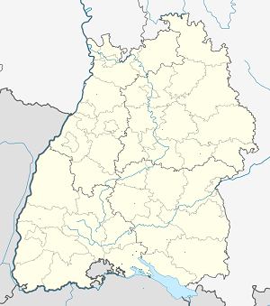 Карта на Landkreis Konstanz с маркери за всеки поддръжник