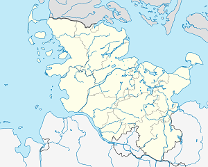 Карта на Schwedeneck с маркери за всеки поддръжник