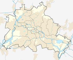 Mapa de Reinickendorf com marcações de cada apoiante