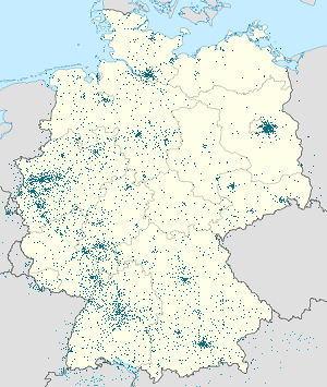 Kaart van Duitsland met markeringen voor elke ondertekenaar