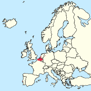 Map of European Union with markings for the individual supporters