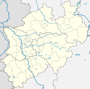 Biresyel destekçiler için işaretli Regierungsbezirk Münster haritası