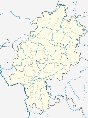 Карта на Kirchheim с маркери за всеки поддръжник