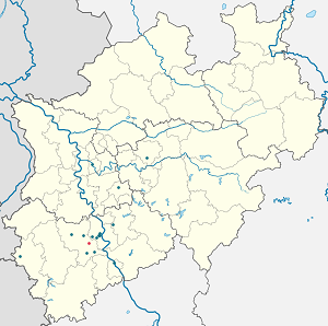 Карта на Hürth с маркери за всеки поддръжник